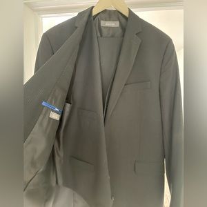 Three piece Kenneth Cole black pin stripe suit